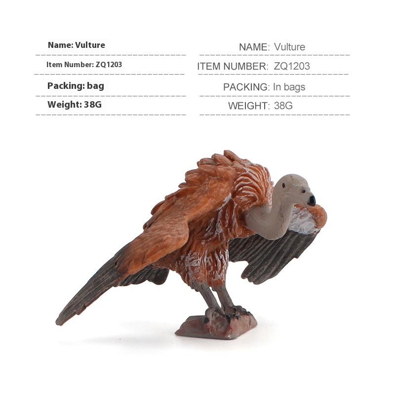 Wildlife Children's Science Education Cognitive Bird Model Simulation Owl Woodpecker Carving Ornament Toy