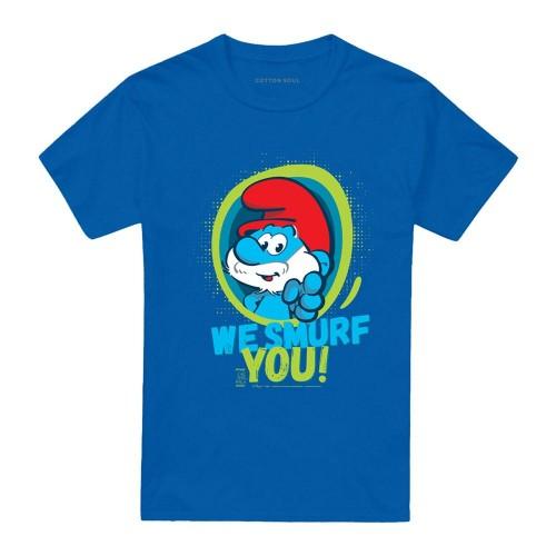 The Smurfs Unisex Adult We Smurf You! Papa Smurf T-Shirt