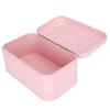 Pink Iron Bread Container Organizer NonToxic Retro Household Kitchen Storage Case