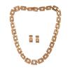 Estele Gold Plated Chain Necklace Set for Women