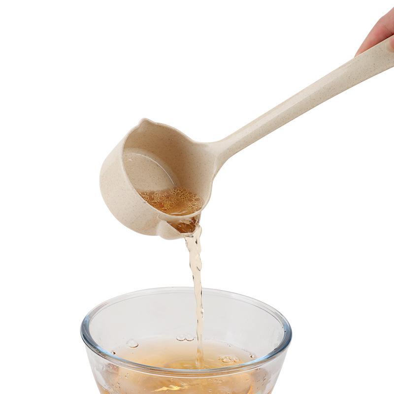 Suppenöllöffel in Lebensmittelqualität mit Loch zum Aufhängen, umweltfreundliches Ölfilterlöffel-Kochwerkzeug