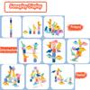 Animal Blocks Wooden Toys Matching Stacking Balance Thinking Sorting Board Game Montessori Sensory Educational Toys for Children