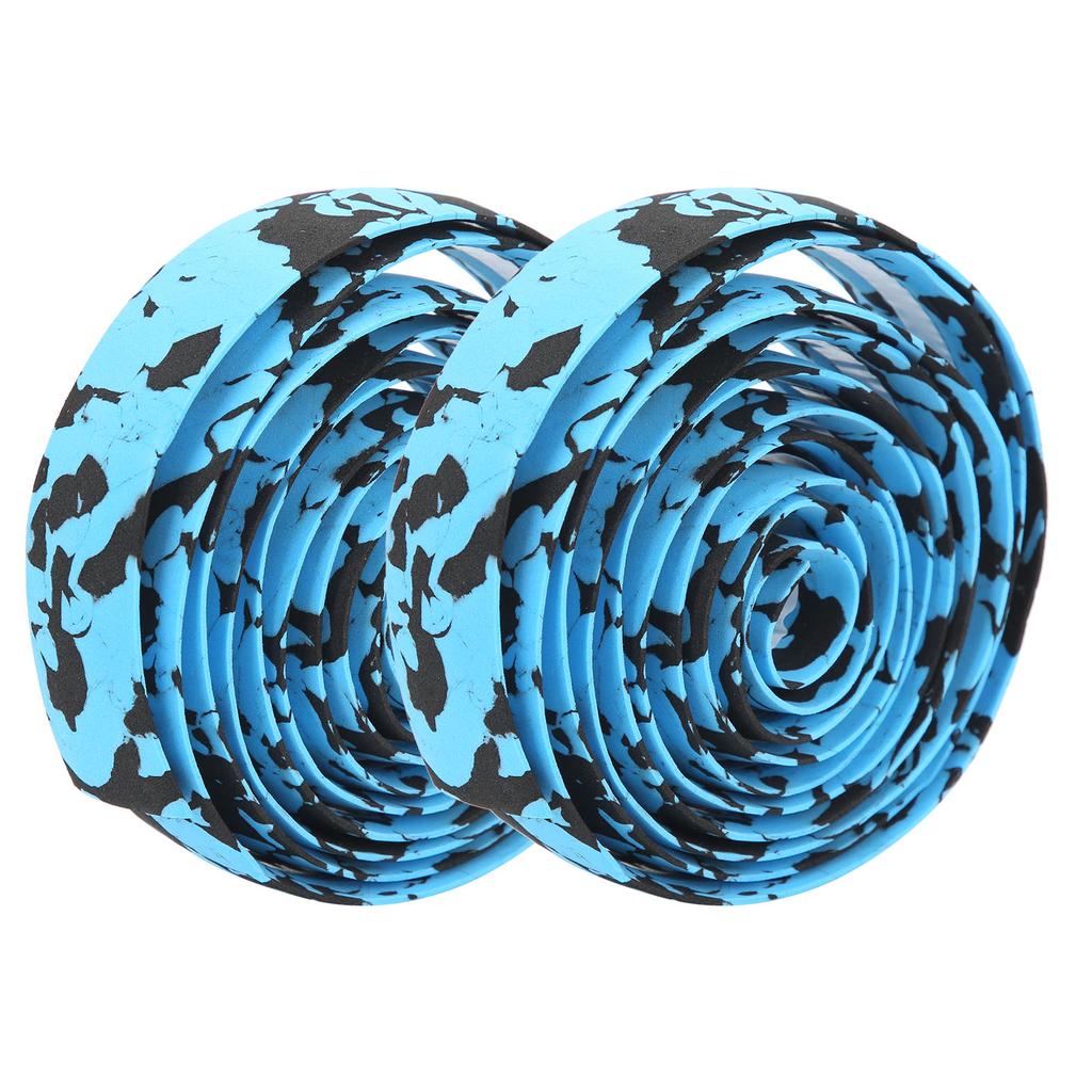 ZTTO Mountain Bike Soft Handlebar Tapes Bicycle AntiSlip Handle Grip Wraps with Bar Plugs(Black