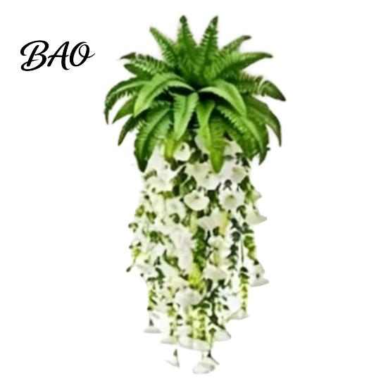Fiori Artificiali da Esterno Piante Finte da Appendere, Rampicanti Resistenti ai Raggi UV, Edera Fiori di Seta Realistici Decorazione Finta Interno Camera da Letto Soggiorno Parete Boho