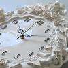 Contemporary European Wall Clock with Exquisite Resin Angel Sculptures for Home Décor