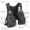 Breathable Fly Fishing Vest with Chest Pack, Lightweight Outdoor Fishing Gear with Storage Pockets, One Size Fits Most
