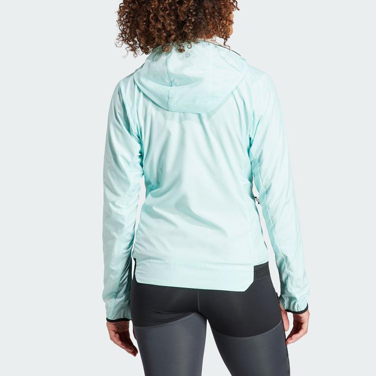 Adidas Xperior Windweave Wind Jacket With Solid Logo For Outdoor Sports And Trail Running Women Jackets Washed-Blue HZ5317
