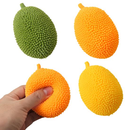 Simulation Jackfruit Squeeze Toy Anxiety Relief Soft Stress Ball Decompression Simulated Fruit Sensory Toy Hand Exercise Tools