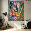 The Wizard Oz Wall Tapestry Aesthetic Wall Hanging Printed Fabric Blanket Decorative Tapestries For Bedroom Living Room Home Decor