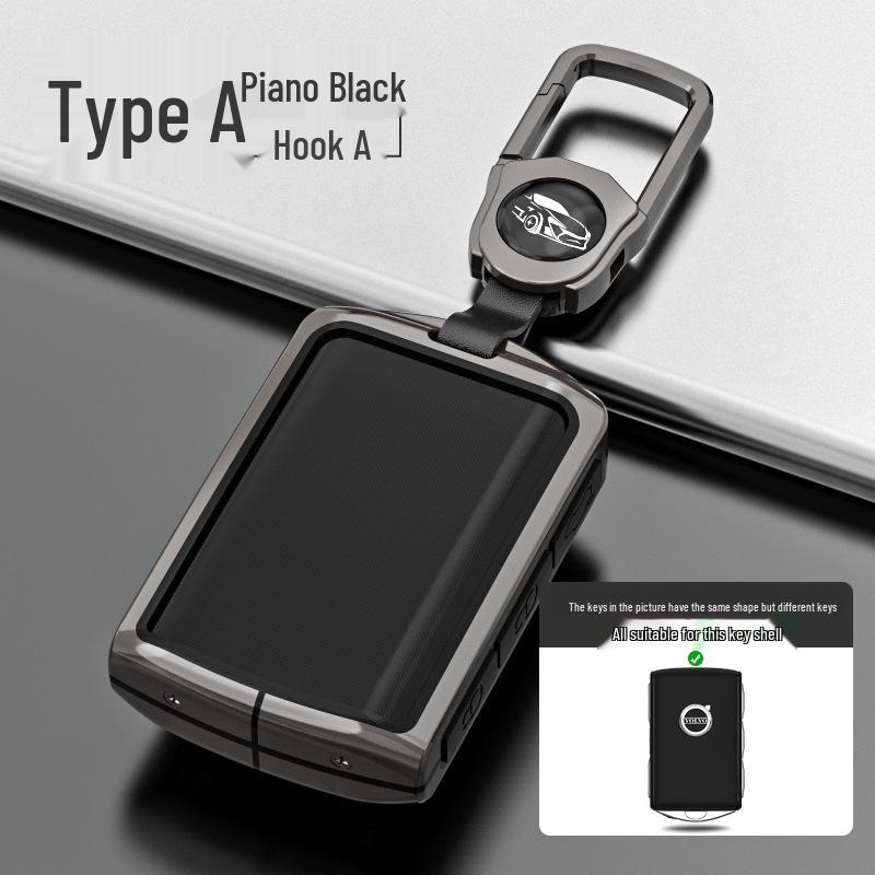 Volvo Key Cover for XC90, S90, XC40, XC60, S60 - Zinc Alloy Shell with Buckle