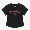 Women S Lettering Short Sleeve Round Tee Black Nt7ur33l