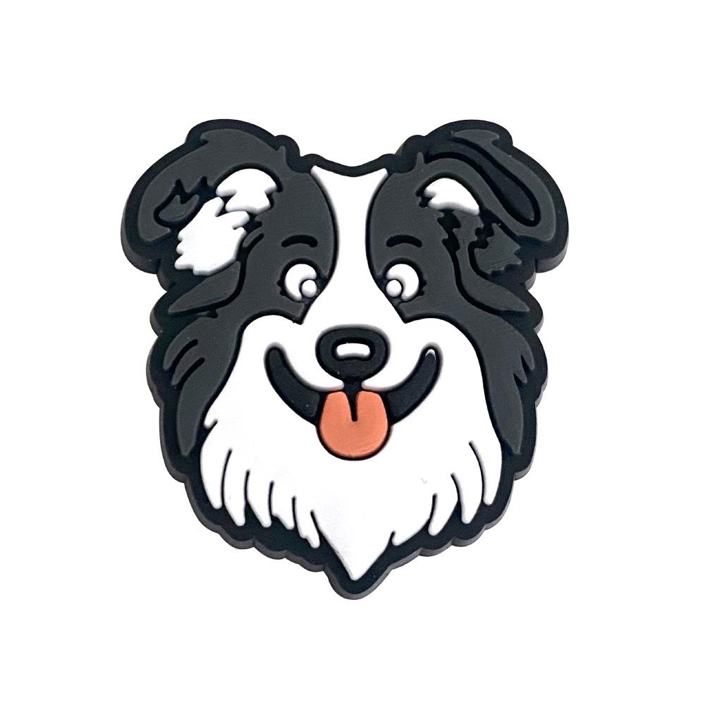 Cartoon Puppy Clog Shoe Charms - Soft PVC Flower Ornaments for Sandals and Slippers