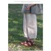 Girls Kids Casual Loose Solid Color Wide Leg Cropped Anti Mosquito Pants