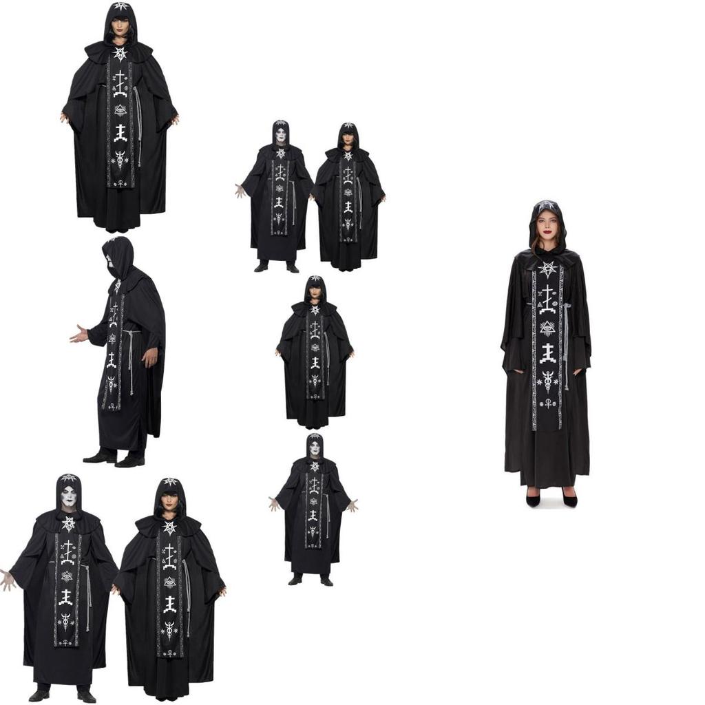 Adults Couples Costume Set With Mystical Wizard And Witch Robes Perfect For Halloween Events