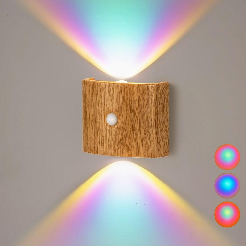 Magnetic Installation LED Induction Wall Lamp PIR Sensor Wall Sconce Bedroom Night Light