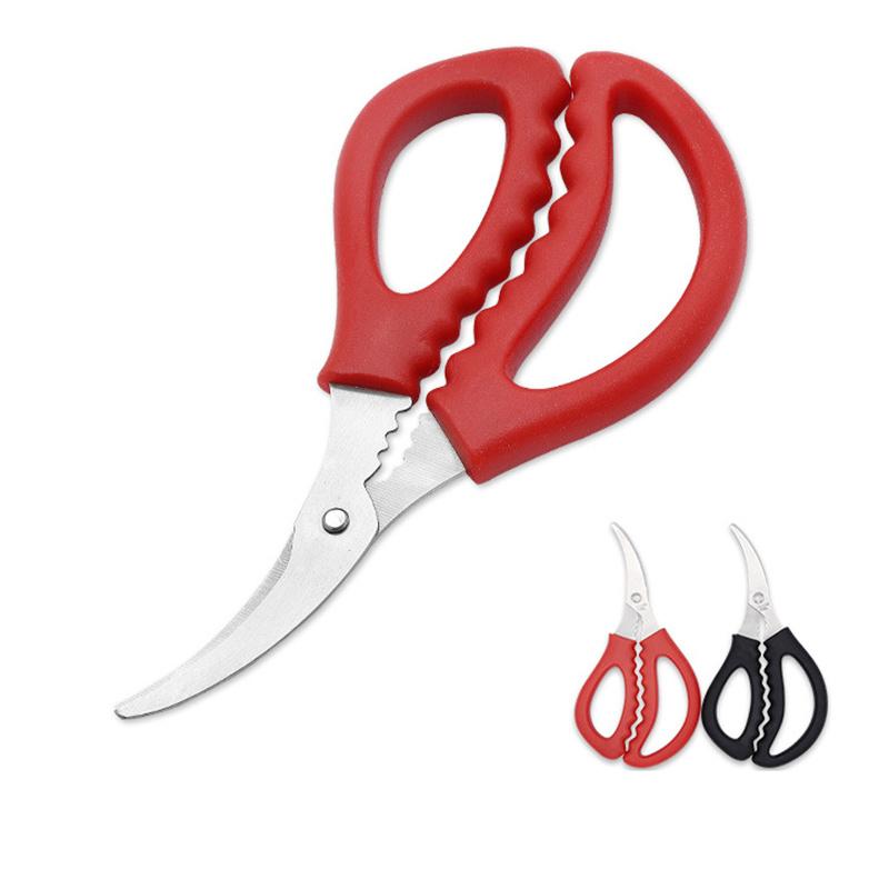 Stainless Steel Kitchen Shrimp Cutters Shrimp Line Stripping Tool Household Seafood Scissors Lobster Fish Prawn Peeler