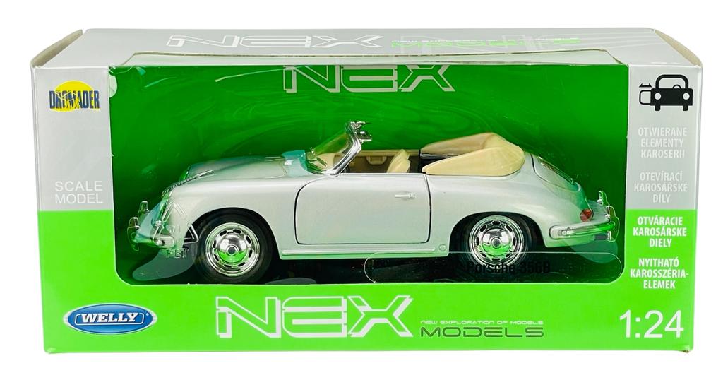 WELLY PORSCHE 356B SILVER 1:24 29390
