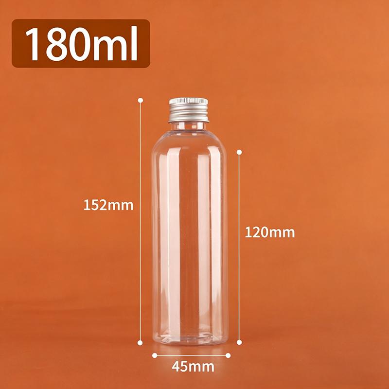 5Ml-500Ml Plastic Bottle Aluminum Cap Transparent Empty Bottle Lotion Sample Cosmetic Dispensing Bottles For Travel