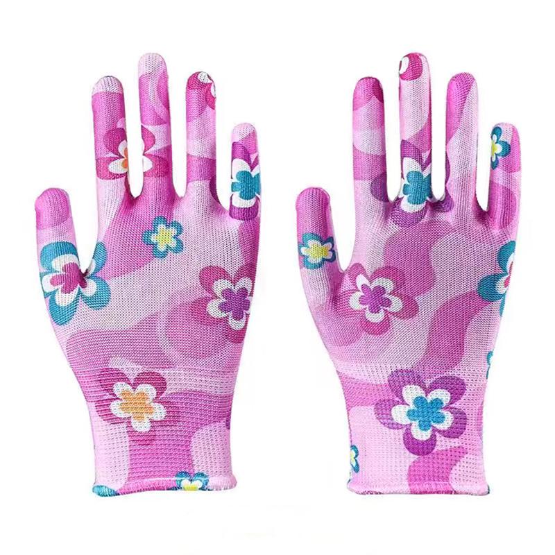 10 Pairs Gardening Labor Gloves for Women Nylon Outdoor Work Gloves Ideal for Planting Tasks