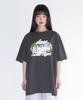 AMES-WORLDWIDE Palm Tree Oval Tee Charcoal