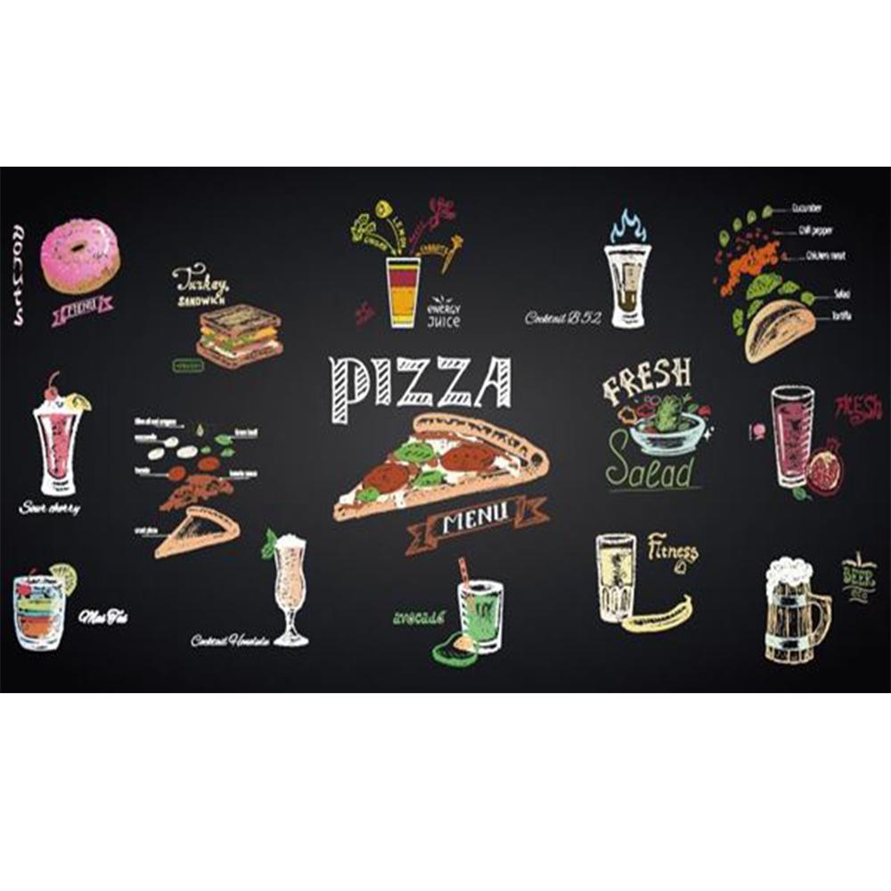 3d Restaurant Pizza Wall Mural Fast Food Restaurant Wall Mural Snack Pizza Industrial Decor Wallpaper