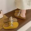 Cowhide version~ Retro Boken shoes 2025 spring and summer new kangaroo shoes bag head slippers vacation style travel sandals