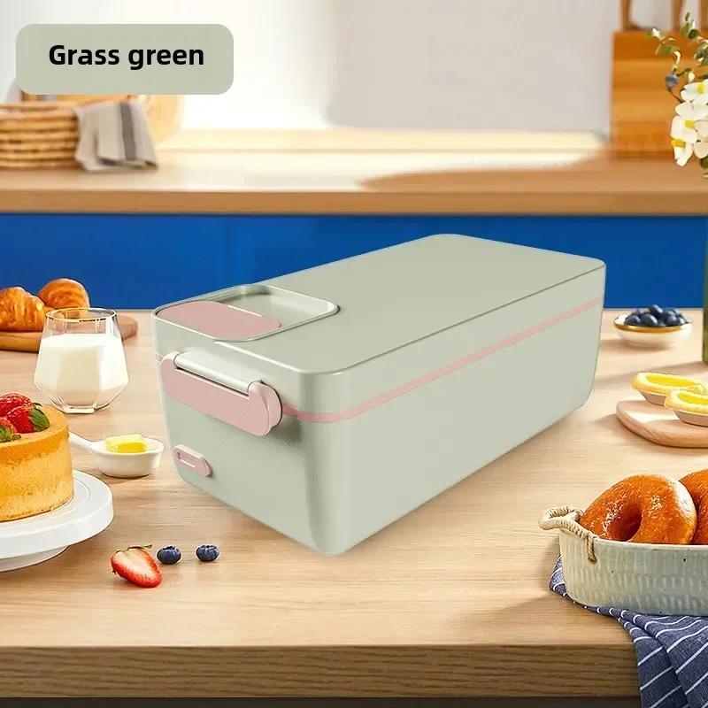 Hot 1000ML Office Thermal Lunch Boxes, Portable Electric Lunch Boxes, Water Free Heating Bento Box, Stainless Steel Food Warmer