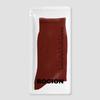 BOCION Autumn Red Solid Color Long Socks