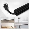 1pc 1m/2m/3meters/5m/10mX1.5cm Self-Adhesive Wall Cord Hider Raceway Wall Mount Cable Concealer PVC Flexible Cord Protector Home