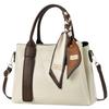 ORIJIRI Sac à Bandoulière pour Femme Sac à Main, Populaire, Grande Capacité, Sac 2 Voies, Inclut une Écharpe, Mignon, Cuir PU (blanc)