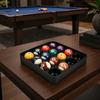 Billardkugel-Organizer-Tablett für 16 Kugeln, 3D-gedruckter Pool-Halter mit erhöhtem Rand, Snooker-Transport-Aufbewahrungstablett, Tischzubehör