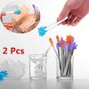 2 szt. Śliczne Palm Clip Food Tong silikonowe Mini Sugar Tong Food Clip BBQ Party Kitchen