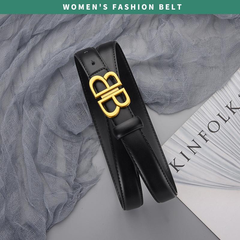 Fashion Belt Leather For Women With Alphabet Buckle For Business And Wear Casual