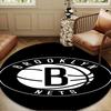Brooklyn Basketball Team Round Rug for Livingroom,Bedroom, Palyroom, Chair Rug, Area Rug, Circle Carpet, Large Size Decor Fan Christmas Gift