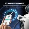 Portable EV Charger Type 2, 16A 3.7 kW, Electric Vehicle Car Charger with 28 Ft Charging Cable CEE 7/7 Plug, IEC 62196 Home EV Charging Station with