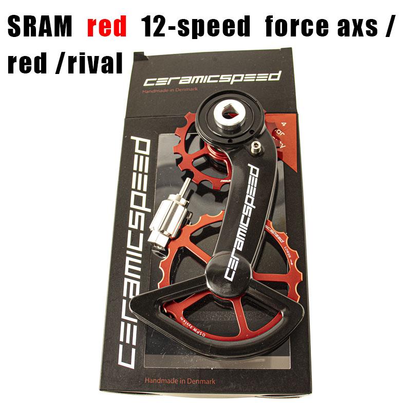 CS Bicycle Ceramic Peilin Carbon Oversized Jockey Pulley Rear Guide Wheel Derailleurs For Shimano R8000 R7000 105 FORCE RED AXS