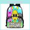 Sprunki Backpack 3d Game Design Large Capacity Oxford Fabric For Students Kids School
