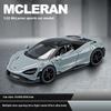 1/32 Mclaren 765LT Supercar Series Metal Alloy Diecast Model Car Fine Decorative Ornaments DIY Self Designed Gifts for Boyfriend