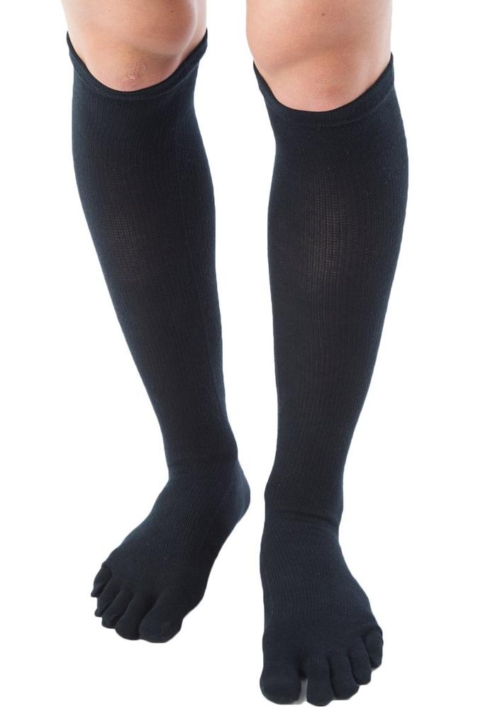 Lasante Compression Knee Socks S Black Five-Toe [8810] (22-24cm)