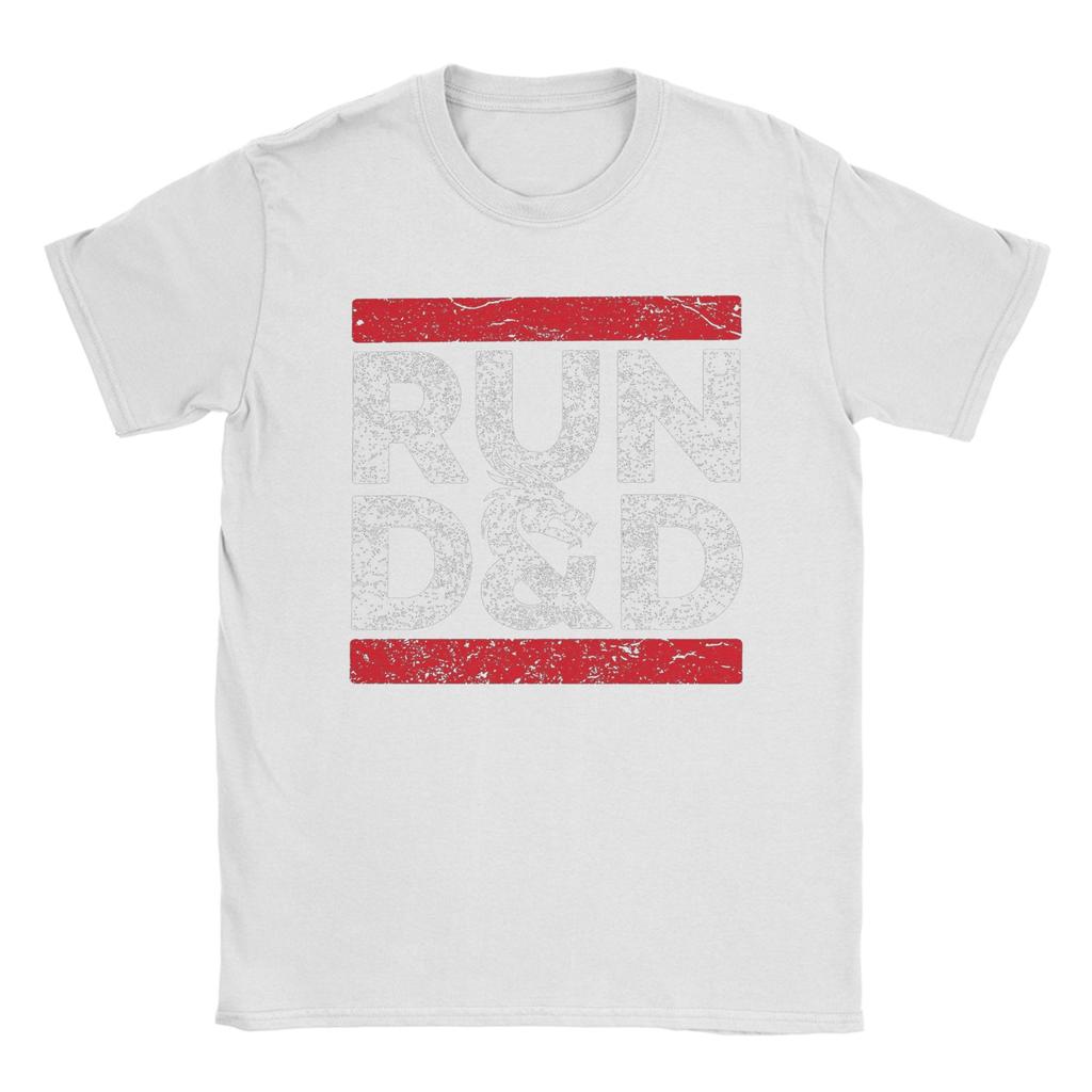 Vintage Dungeon Master Dice Dragon T-Shirt Men Round Collar 100% Cotton T Shirts DnD Short Sleeve Tees Plus Size Tops