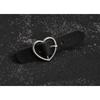 Original handmade leather buckle hairpin Punk subculture Y2K girls black duck bill hairpin