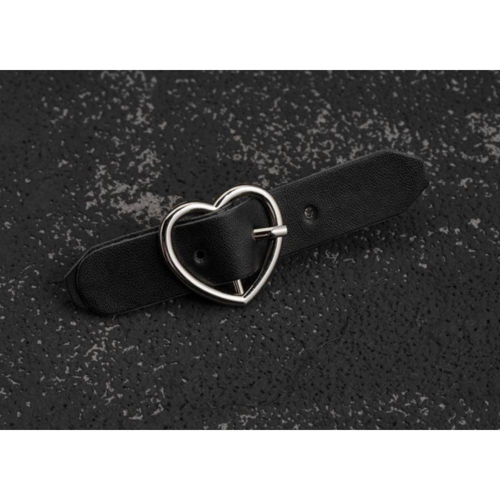 Original handmade leather buckle hairpin Punk subculture Y2K girls black duck bill hairpin
