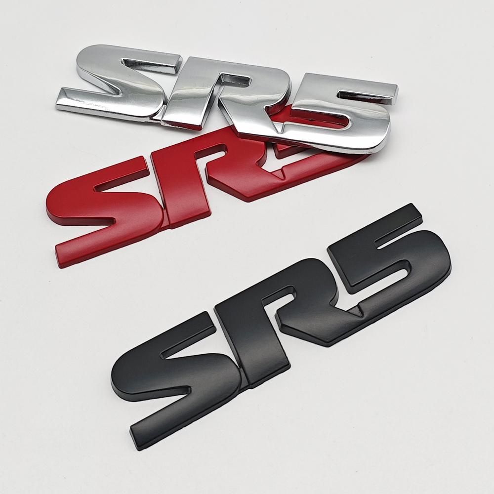 3d Metal Letters Logo SR5 Emblem Car Fender Door Side Badge SR5 Sticker for Toyota Tundra Hilux Tacoma 4runner SR5 Acessories