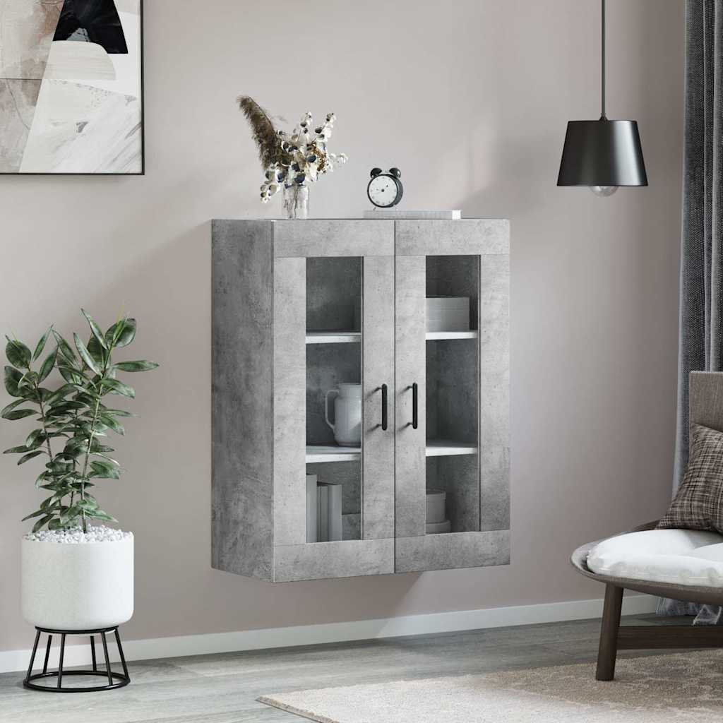 Wall Mounted Cabinet Concrete Grey 69.5 x 34 x 90 cm