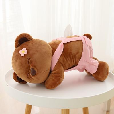 1 stück 45 cm Schöne Cartoon Bär Plüsch Papier Handtuch Pump Stofftier Kawaii Teddybär Mit Tuch Geburtstagsgeschenk Für Kinder