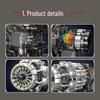 Yuxing Turbojet Engine Assembly Toy - Educational Mechanical Building Blocks for Boys, Ideal Birthday Gift