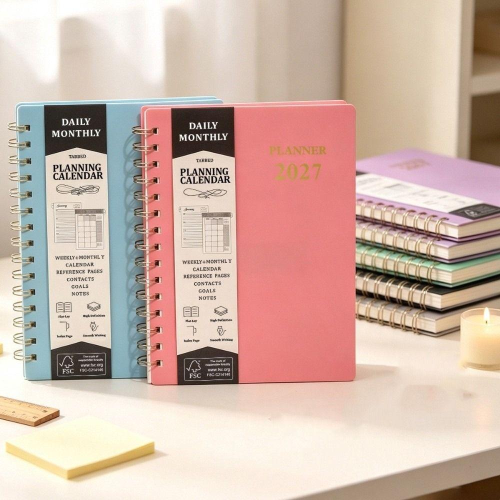 A5 2027 Yearly Planner Notebook Efficiency To-do List Notebook Stationery