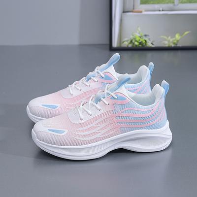 Running Shoes Women's New Versatile Mesh Lightweight Shock Absorber Student White Casual Sports Shoes