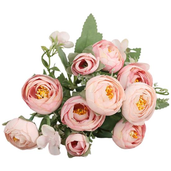 

1 букет, искусственный цветок, экологически чистый, изысканное качество изготовления, 5 веток, практичный яркий цвет, чайная роза, поддельный реквизит для фотосъемки розовый