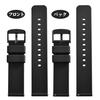 WOCCI Rubber Belt Silicone 12mm24mm Waterproof Watch Replacement Quick Release Band
